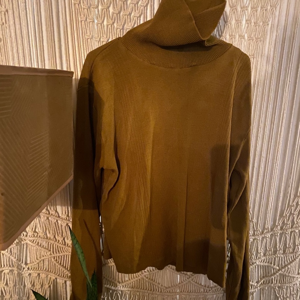 Mustard Turtle Neck Sweater Size XL